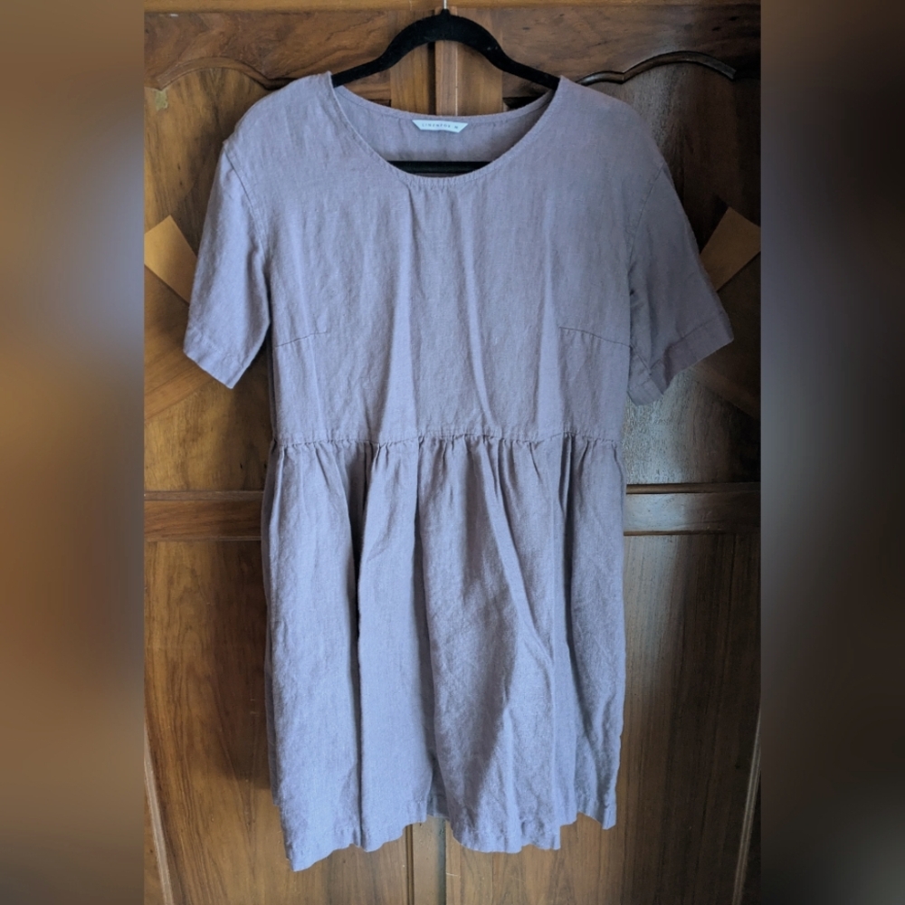 Linen lilac lavender linenfox Dress